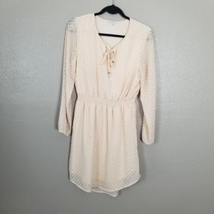 Daniel Raiin Blush Elastic Waist Peasant Dress M